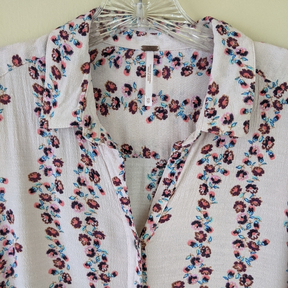 Free People Floral Button Up Dress XS - Picture 4 of 7